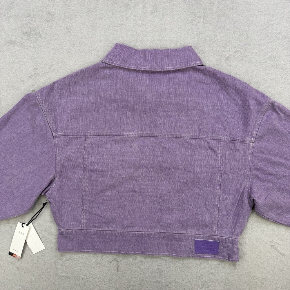 Honor The Gift Jacket Women's Oversized Workman Cropped Purple Size XL NWT - Picture 11 of 12